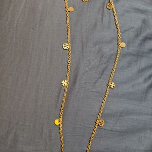 Tory Burch long logo necklace